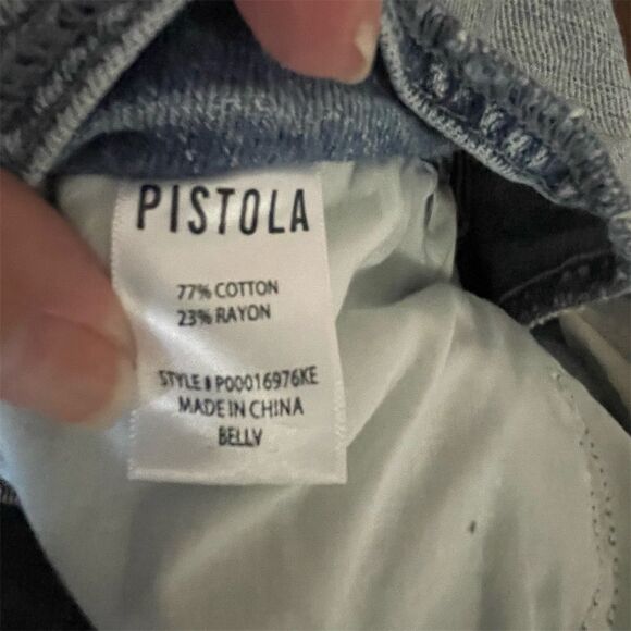 Pistola High Rise Criss Cross Asymmetric Relaxed Jeans Size 30 - Picture 10 of 13